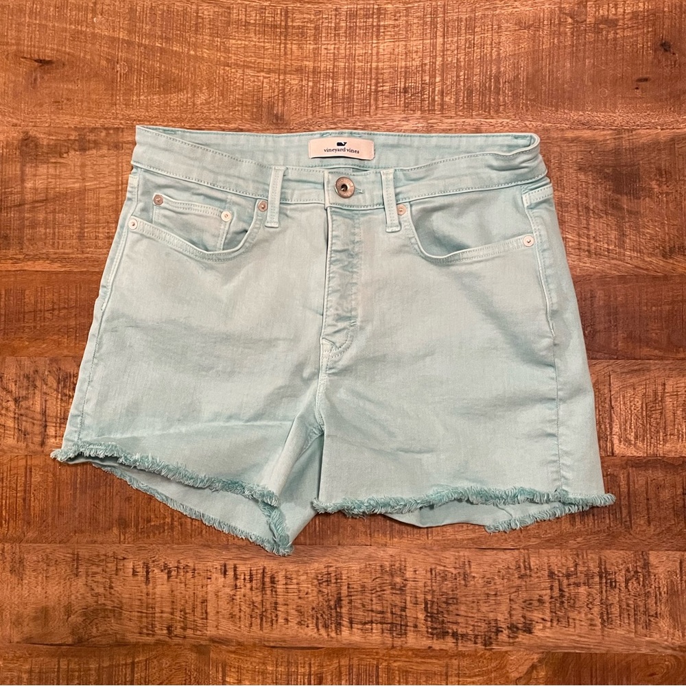 Vineyard Vines Candiani Denim Raw Hem Shorts